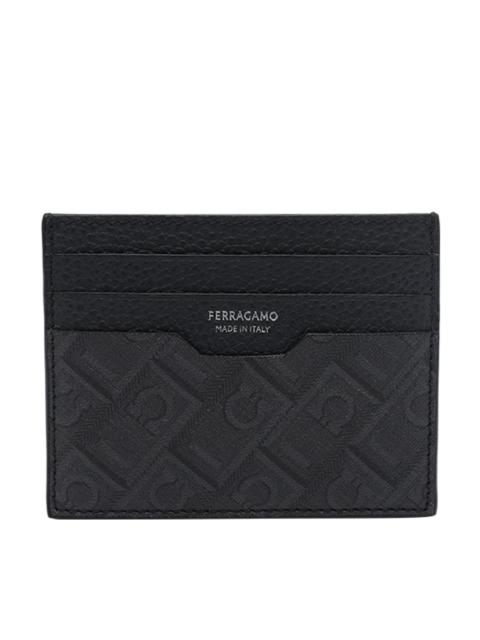 FERRAGAMO Ferragamo Men Ferragamo Monogram Print Cards Holder