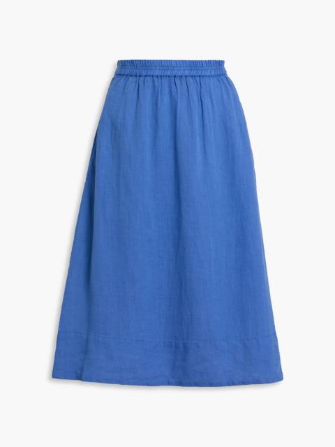 Other Designers Maddie linen midi skirt