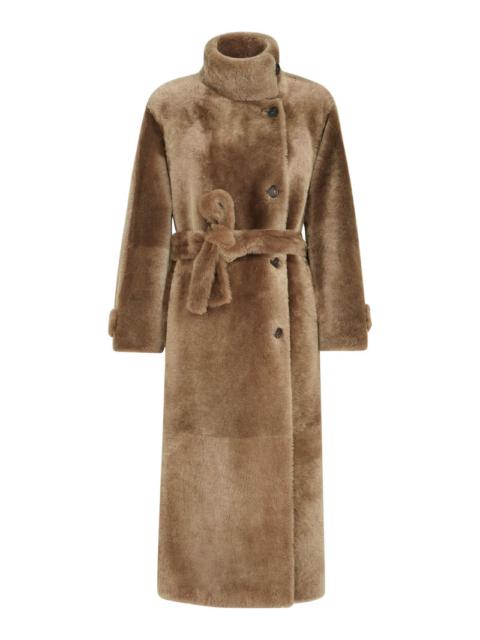 Brunello Cucinelli Brunello Cucinelli Women Shearling Coat With Belt And Furniture