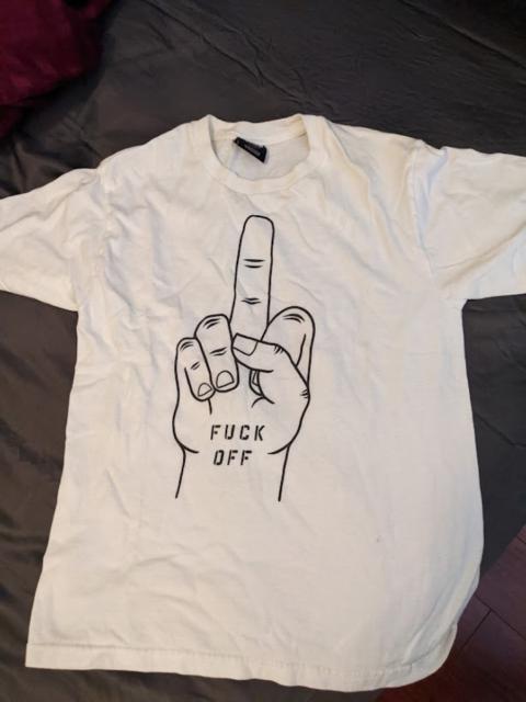 Other Designers Undefeated - White Middle Finger Shirt - Size S