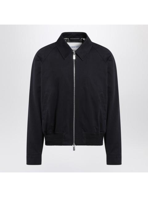 Burberry Burberry Harrington Jacket Navy Blue In Cotton Men