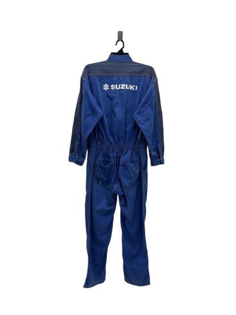 Other Designers Japanese Brand - Vintage Suzuki Mechanic Coveralls – Blue Industrial Jumpsuit