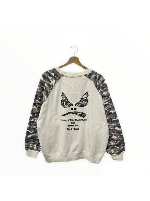 Other Designers Vintage - Vintage Bad Boy Camo Big Logo Embroidery Baggy Sweatshirt