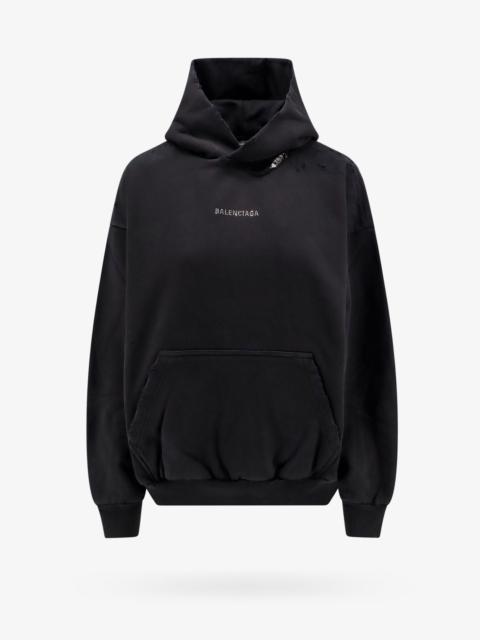Balenciaga Men Cotton Logoed Sweatshirt