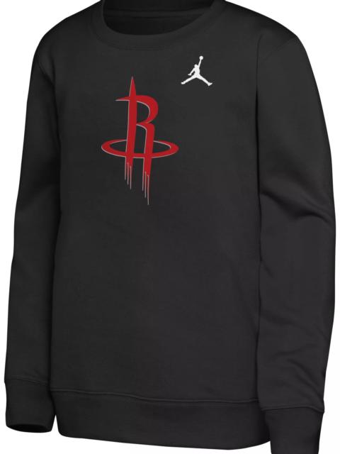 Jordan Jordan Youth Houston Rockets Black Crewneck Sweatshirt