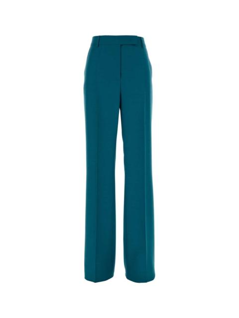 Max Mara Max Mara Women Petrol Blue Wool Blend Talco Pant