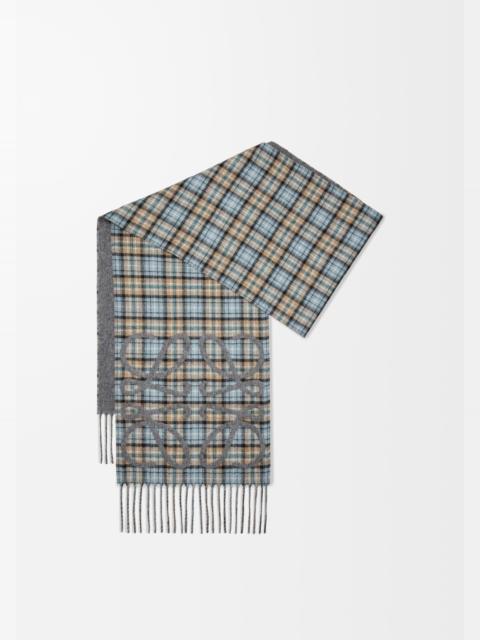 Loewe Anagram scarf in silk and cashmere