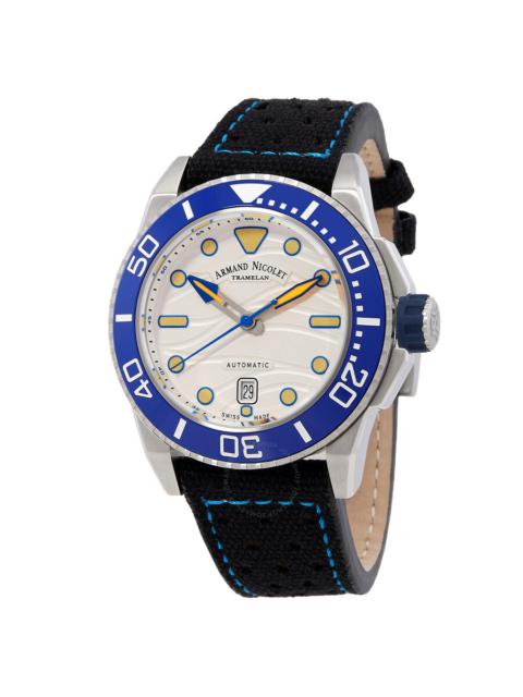 Other Designers Armand Nicolet JSH Automatic White Dial Men's Watch A480PGU-AU-P0668NZ8