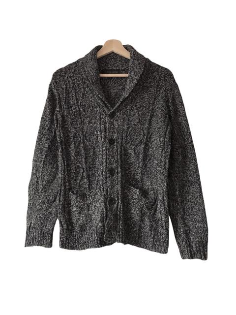 Other Designers Designer - Authentic In The Attic Salt And Pepper Shawl Collar Cardigan