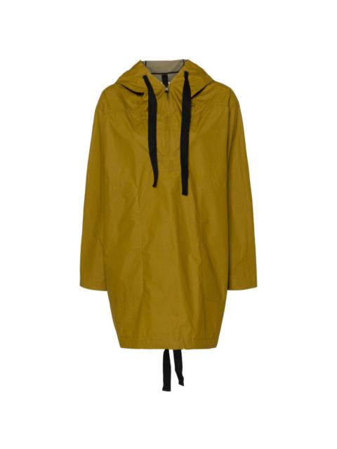 ripstop cotton hooded coat