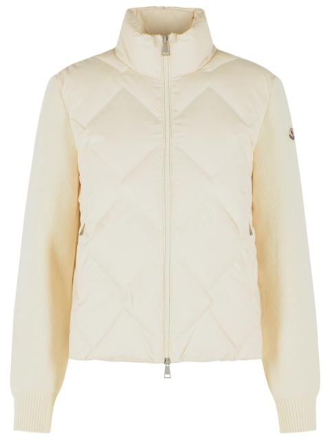 Moncler Moncler 'Tricot' Ivory White Virgin Wool Cardigan Women