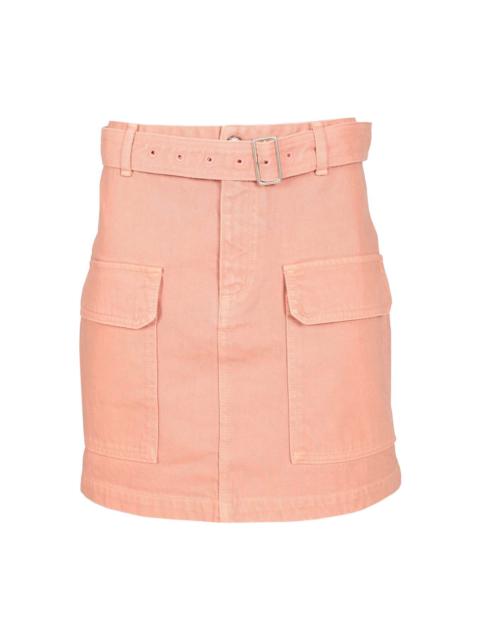 "utility" Cargo Mini Skirt