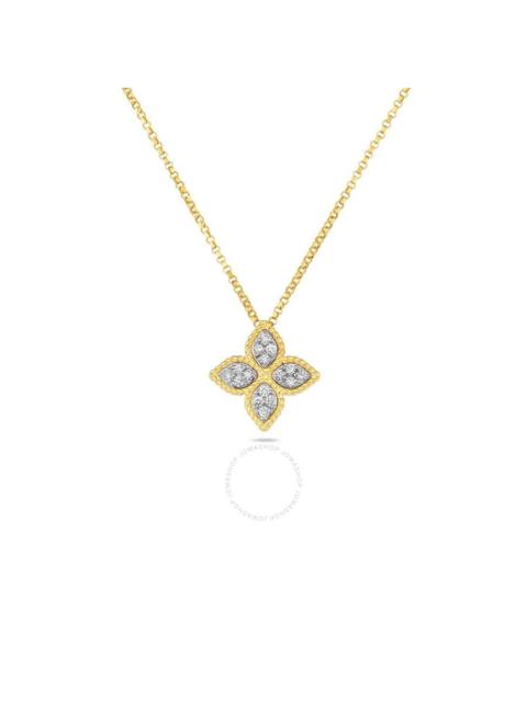 ROBERTO COIN Roberto Coin Princess Flower Medium Diamond Necklace