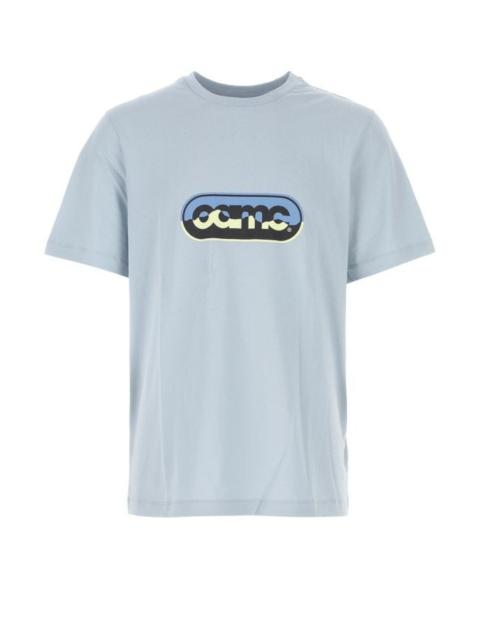 Oamc Man Light-Blue Cotton Oversize T-Shirt