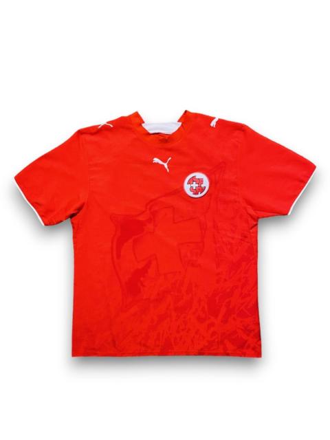 PUMA Puma Switzerland Jersey Red Home 2006 2008 Soccer Football