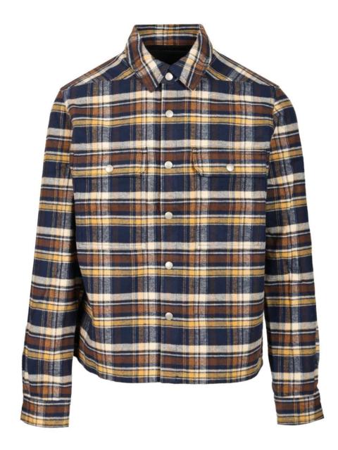 Rick Owens DRKSHDW Rick Owens Drkshdw Men Outershirt With Plaid Pattern