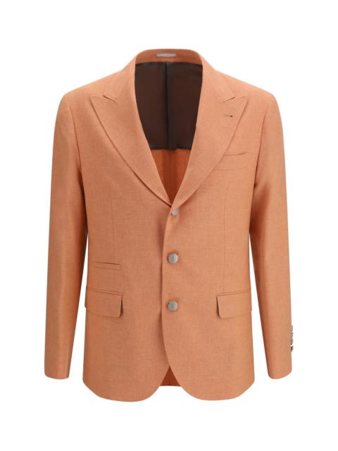 Brunello Cucinelli Brunello Cucinelli Men Deconstructed Jacket In Mouliné Fabric