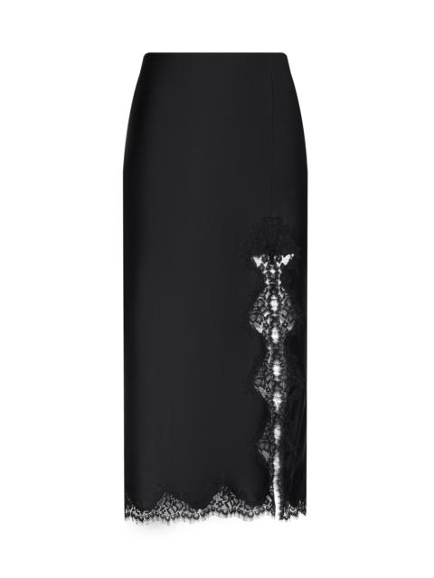 L'AGENCE Tico Silk Lace Skirt