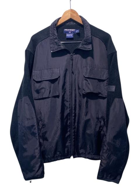Polo Ralph Lauren Vintage Polo Sport Fleece Patches Logo Jacket