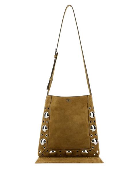 Valentino Valentino Garavani Men Beige Suede Nellcã´Te Crossbody Bag