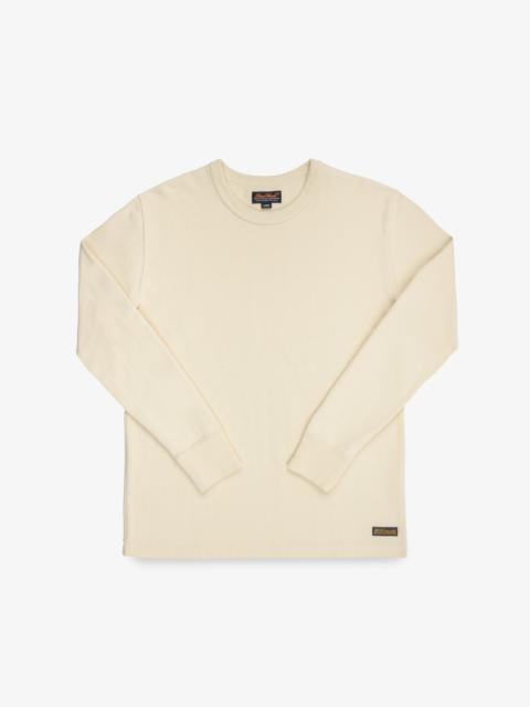 Iron Heart IHTL-1501-CRM 11oz Cotton Knit Long Sleeved Crew Neck Sweater - Cream