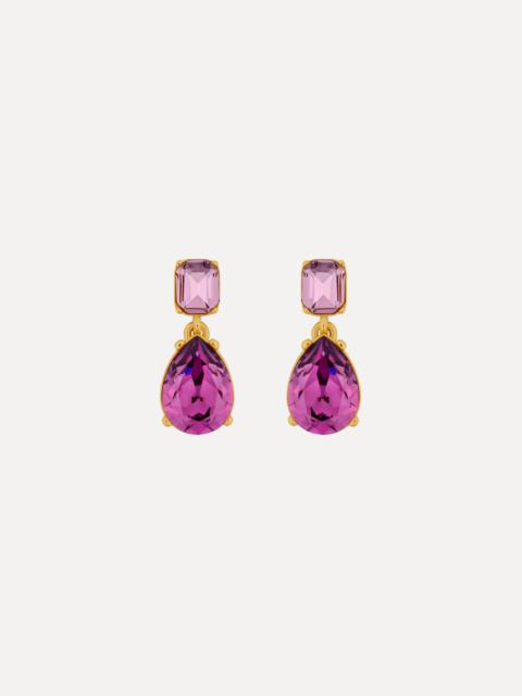 Oscar de la Renta CRYSTAL DROP EARRINGS