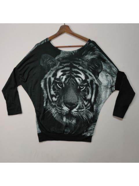 Other Designers Vintage - VINTAGE UNBRANDED Tiger Logo LONG SLEEVE SHIRT