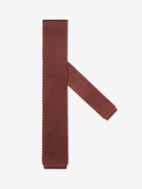 CORNELIANI Burnt earth knit tie
