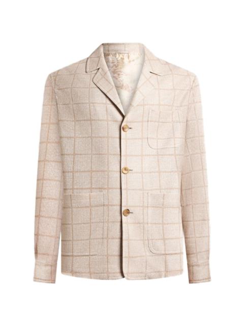 Etro check pattern shirt jacket