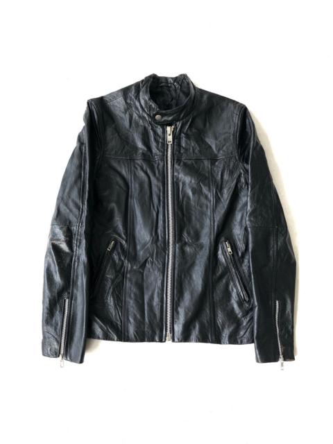 Other Designers Black Leather Biker Jacket