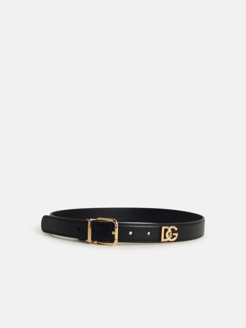 BLACK LEATHER BELT