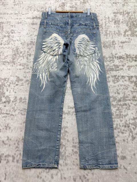 Hysteric Glamour Back Forth Angel Wings Double Waist Visual Kei Archive Denim