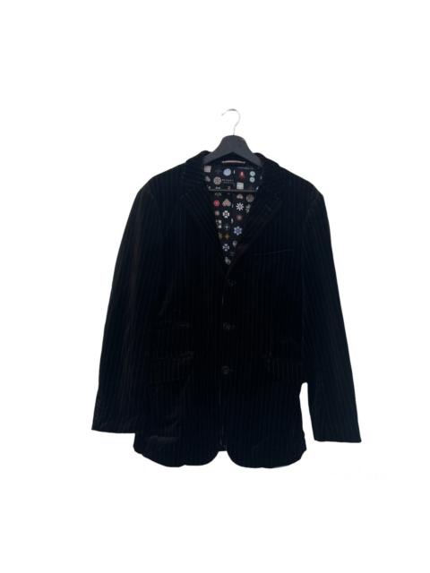 Burberry BURBERRY BLACK LABEL VELVEL CASUAL JACKET FULL PRINT