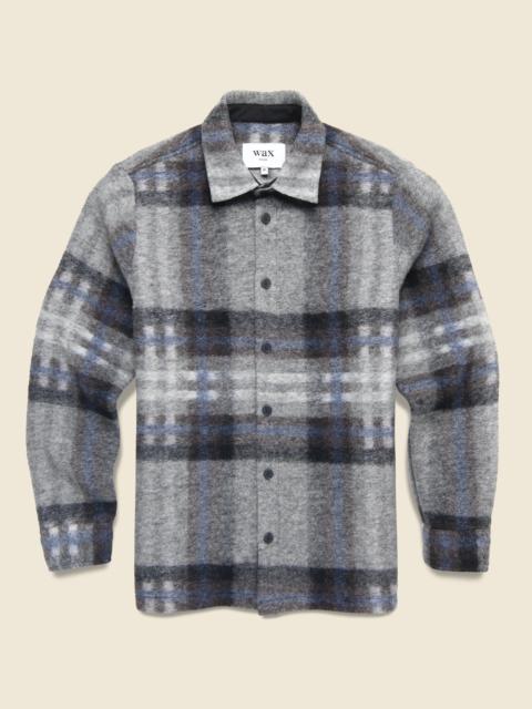 Wax London Nolan Overshirt - Grey/Blue