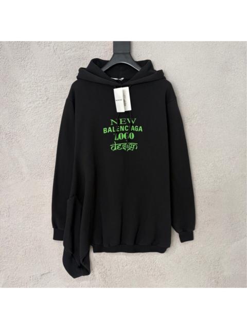 BALENCIAGA Balenciaga Runway Two‑Piece Double Hem Hooded Top