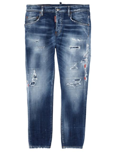 DSQUARED2 Dsquared Men Jeans "Skater" Effetto "Destroy"