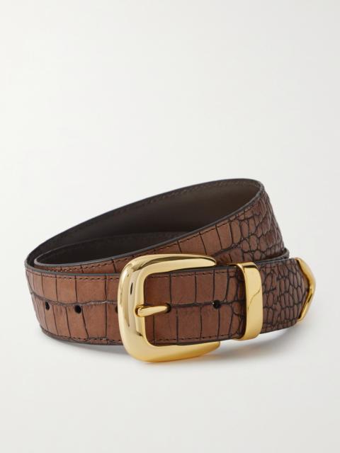 Anderson's Croc-effect Leather Belt