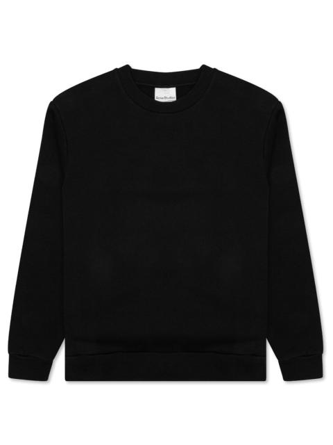Acne Studios ACNE STUDIOS BRUSHED SWEATSHIRT - BLACK