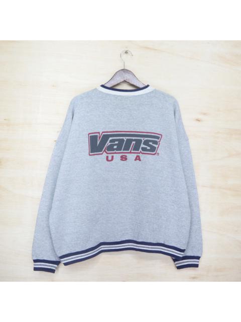 Vans Vintage 90s VANS USA Skateboard Big Logo Sweater Sweatshirt Pullover Jumper