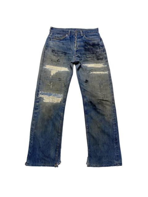 Levi's Vintage 60s Levis 501 Big E Redline Denim Jeans Button 8
