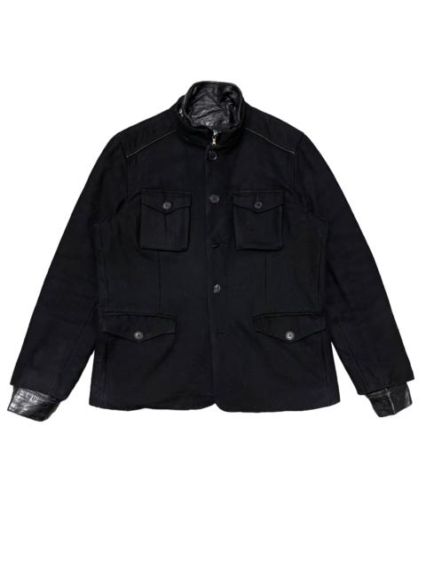 Other Designers Vintage Rudsak Wool Leather Jacket