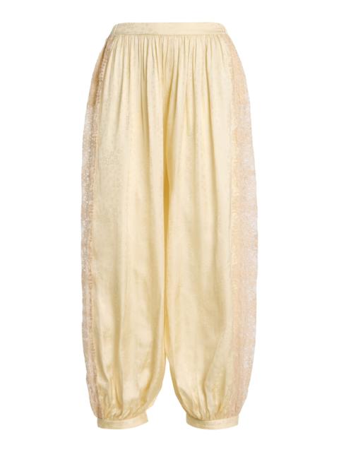 Sea Ethel Jacquard Bloomer Pants yellow