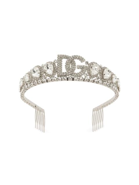 Dolce & Gabbana crystal-embellished tiara headband
