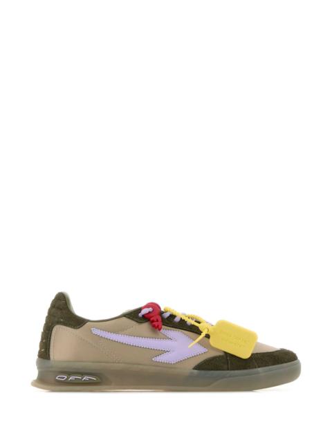 Off-White Off White Men Two-Tone Suede And Fabric End Of Play Sneakers