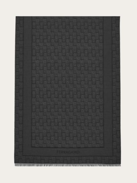 FERRAGAMO Gancini Monogram jacquard stole