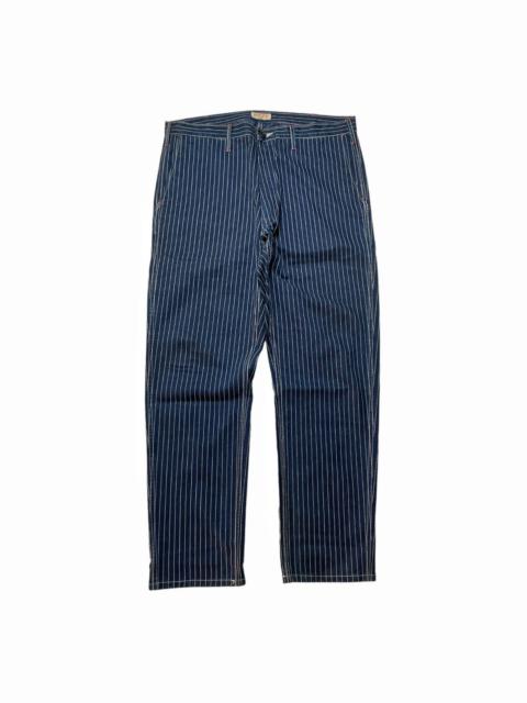 Other Designers SUGAR CANE Wabash Striped Work Pants Rudded SC41481