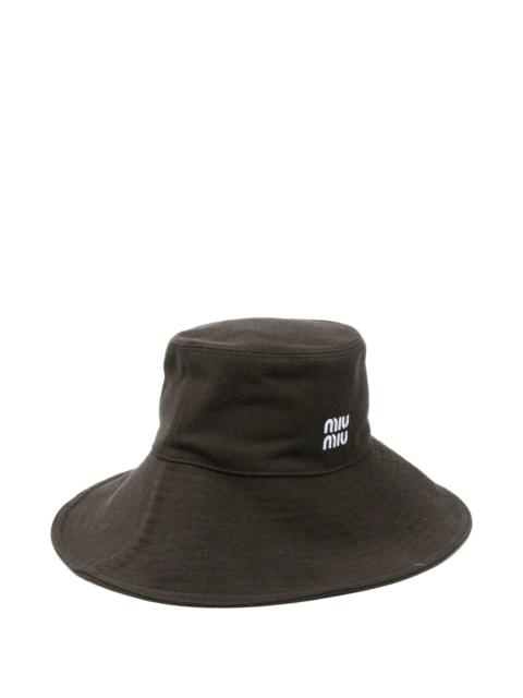 Miu Miu Miu Miu Logo Bucket Hat