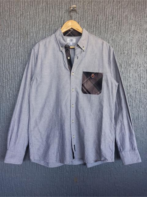 A BATHING APE® Bape Basic Logo Plaid Pocket Button Up