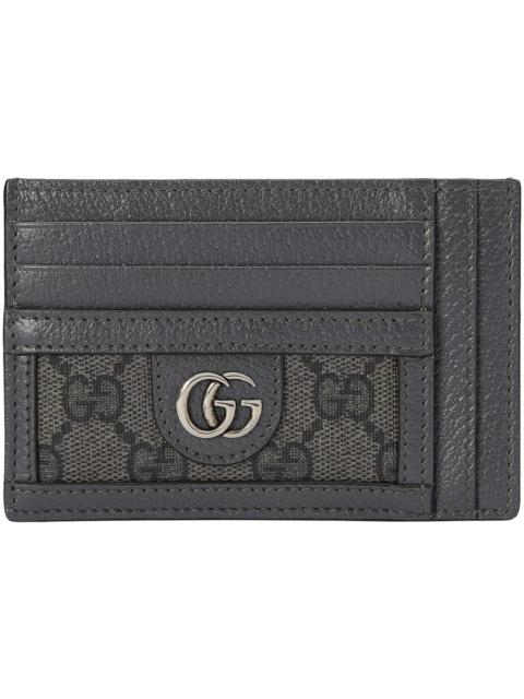 GUCCI Gucci Ophidia Card Case Grey/Black