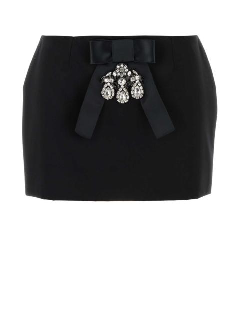 Dolce & Gabbana Dolce & Gabbana Women Black Satin Mini Skirt